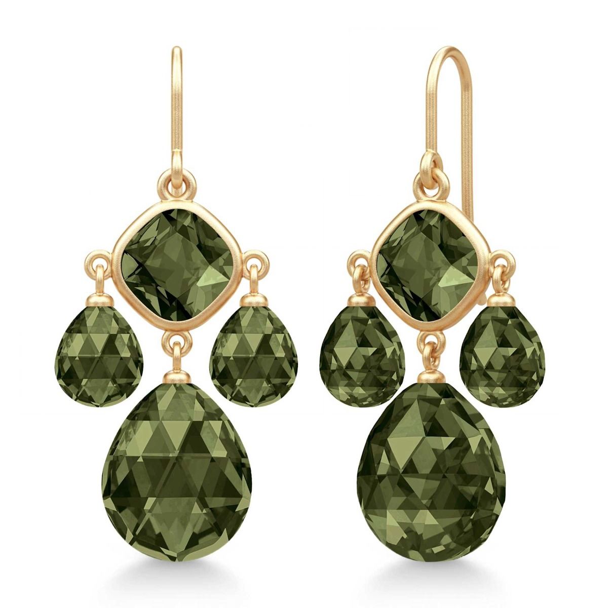 OLIVIA CHANDELIER OLIVE GREEN