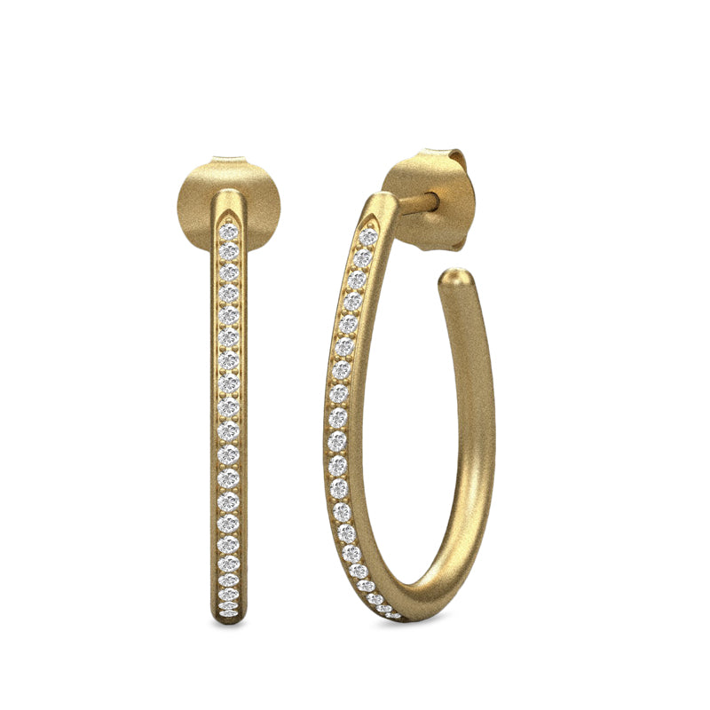 SØLV/FG ØREPYNT INFINITY PEAR