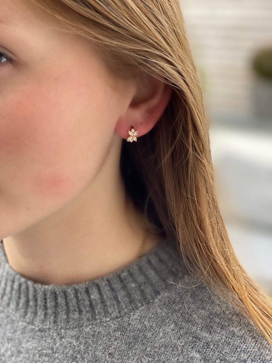 Smykkekæden Isabell Forgyldt Sølv Ørestikker OBE142