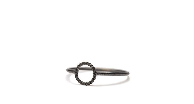 Mini Twisted Open Sterling Sølv Ring fra Pernille Corydon