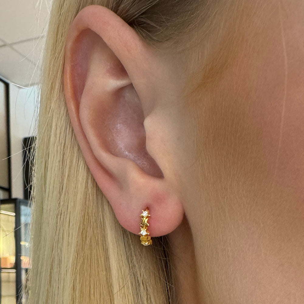 Smykkekæden Isabell Forgyldt Sølv Øreringe ODE232FG