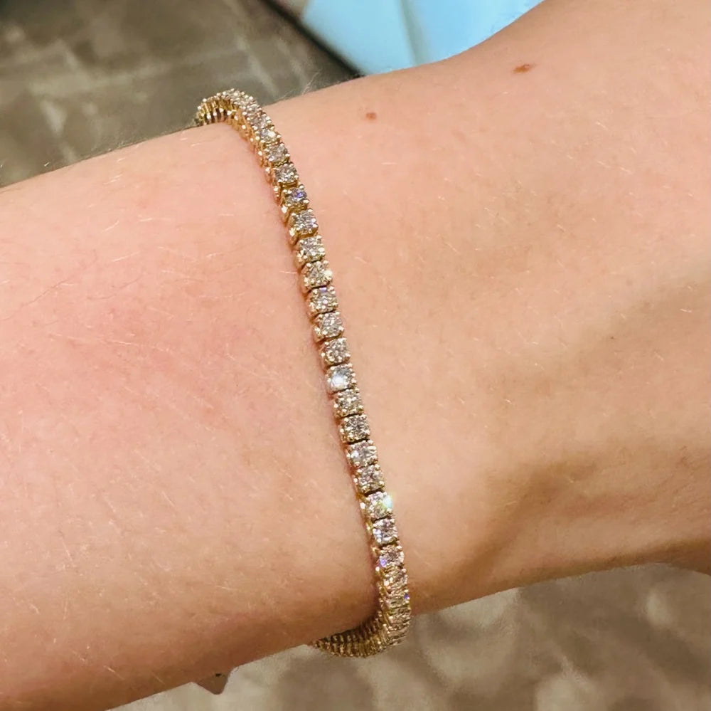18KT.TENNIS ARMB. 2,71 TW.SI 18,5CM