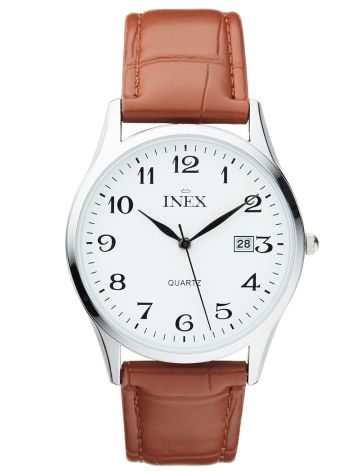 INEX HERRE STÅL M/BRUN REM