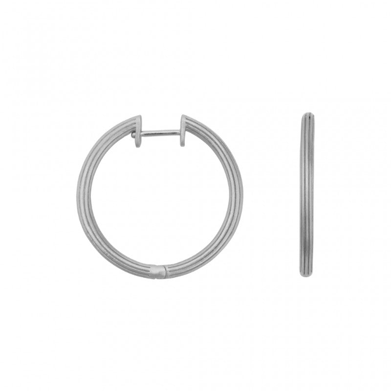 SØLV ØREBØJLER LARGE