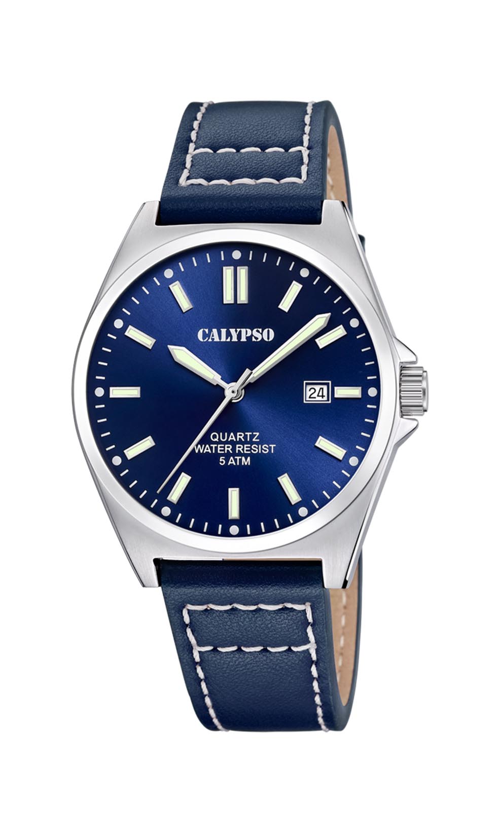 CALYPSO H. BASIC BLÅ - BLÅ LÆDER REM