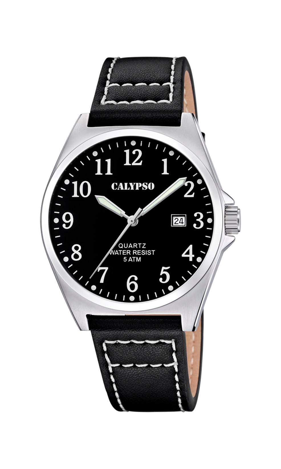 CALYPSO H. BASIC SORT - SORT LÆDER REM