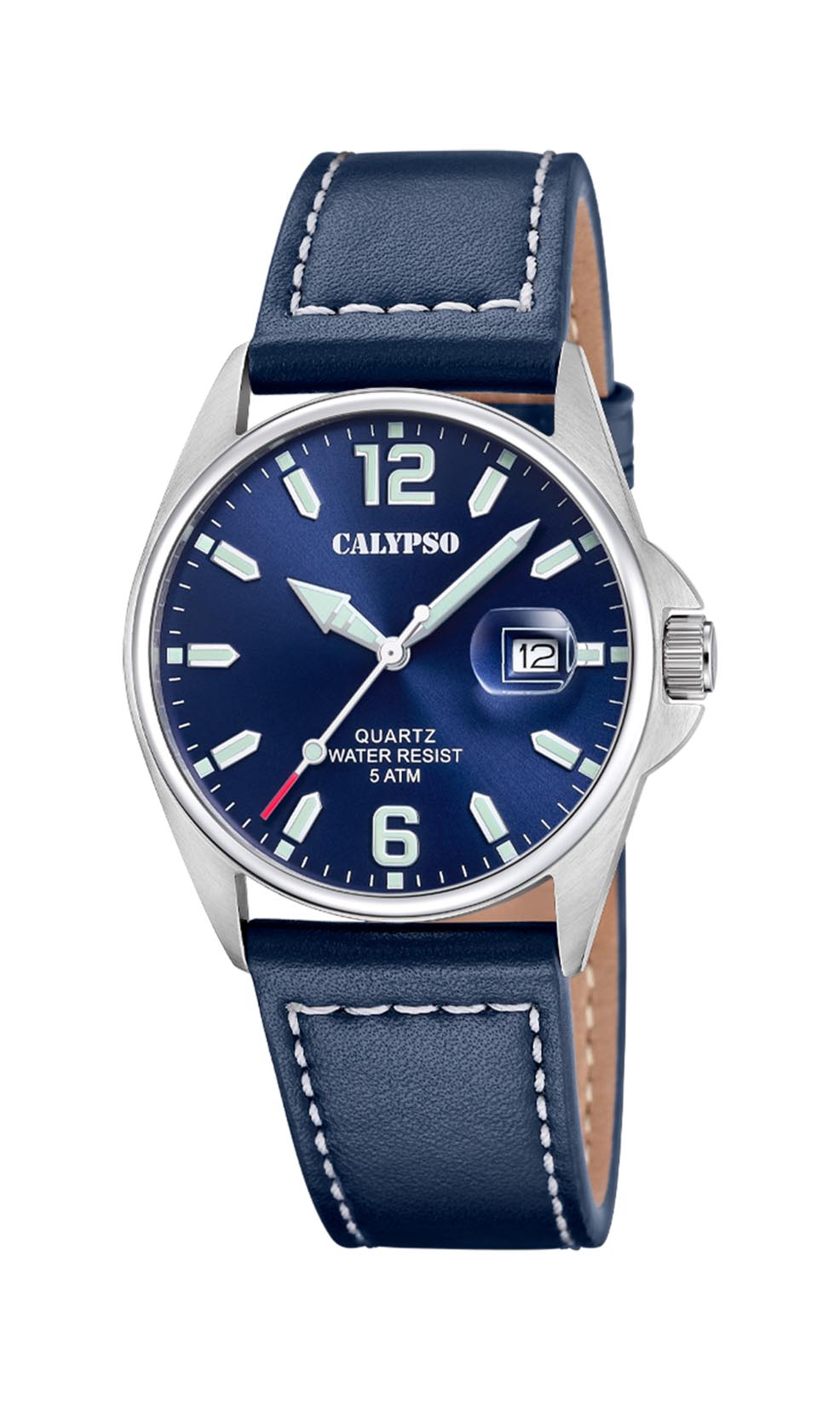 CALYPSO H. BASIC BLÅ - BLÅ LÆDER REM