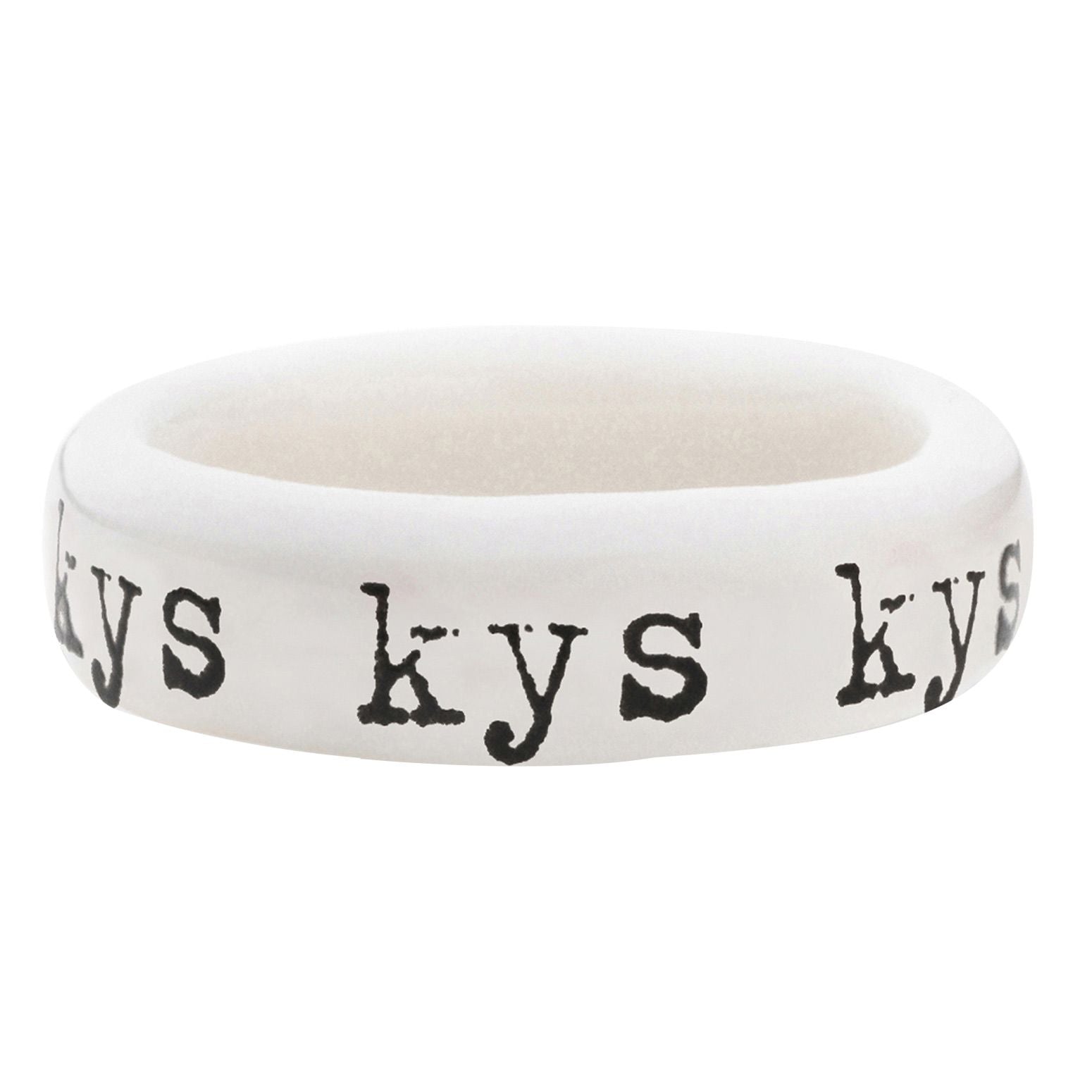Anne Black, Kys Ring, Sort/Porcelæn