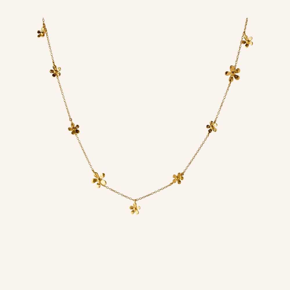 Pernille Corydon Poppy Forgyldt Sølv Halskæde N-364-GP