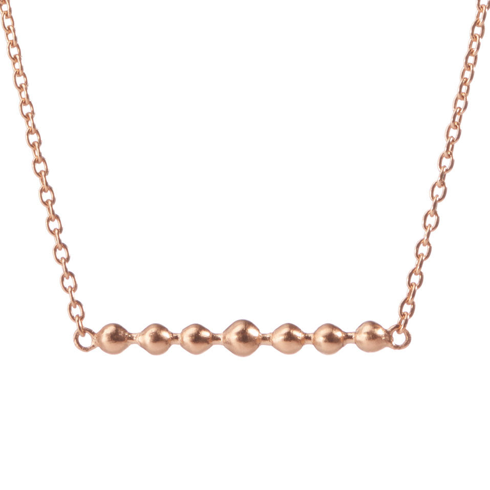 Pernille Corydon Silver Pearl Halskæde i Rosaforgyldt Sølv