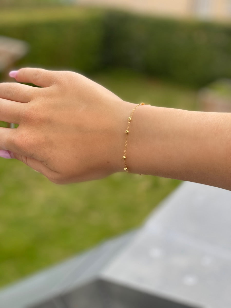 Isabell Ball Forgyldt Sølv Armbånd fra Smykkekæden