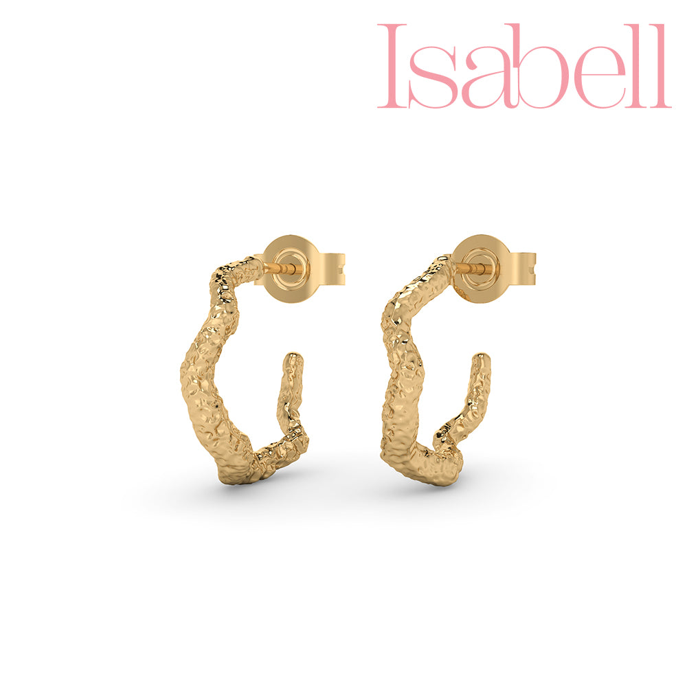 Isabell Creol Hamret Forgyldt Sølv Ørestikker fra Smykkekæden