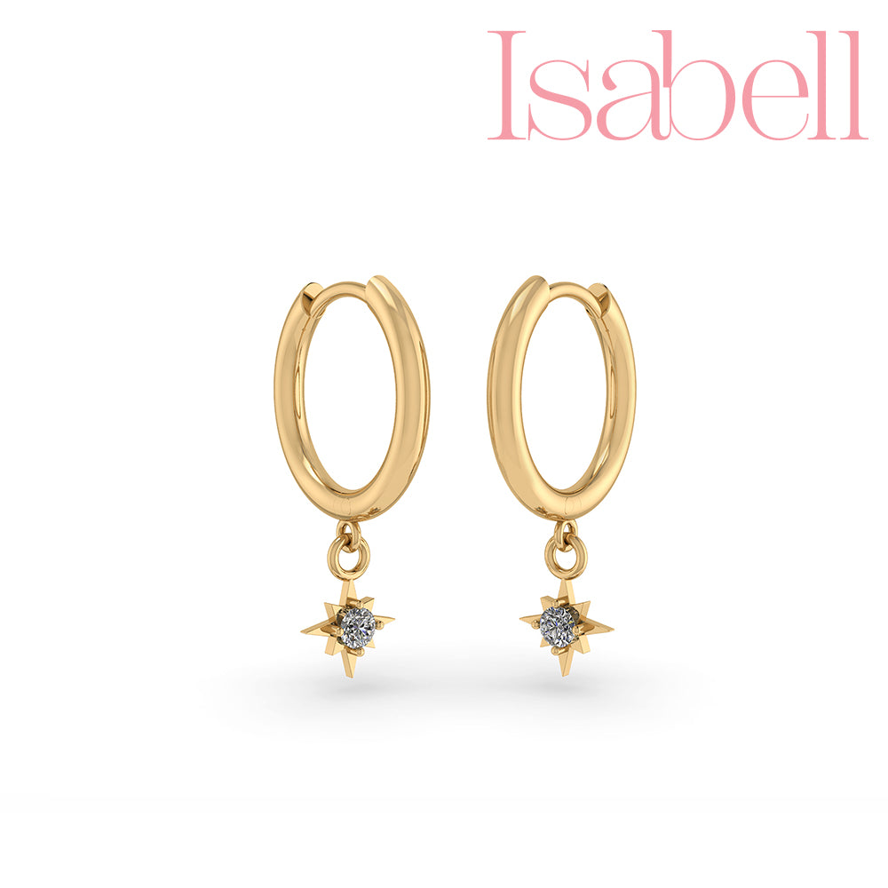 Smykkekæden Isabell Forgyldt Sølv Ørestikker OBE144