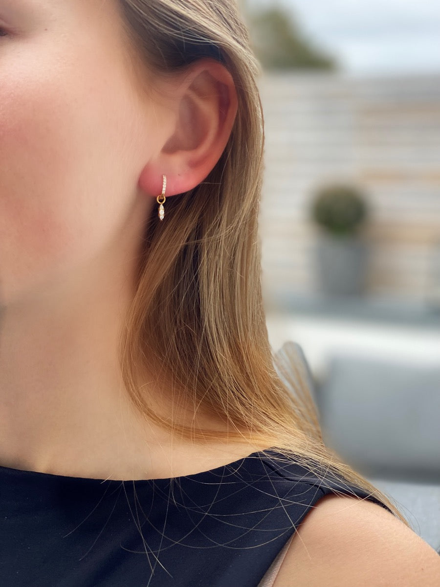 Smykkekæden Isabell Øreringe i Forgyldt Sølv OBE146