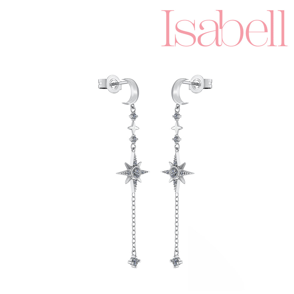 Smykkekæden Isabell Sterling Sølv Ørehængere OBE198S