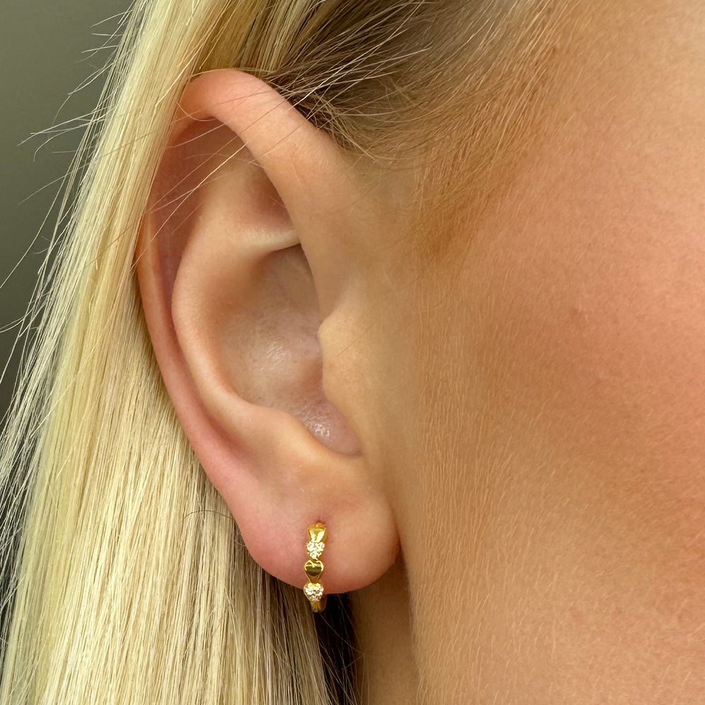 Isabell Forgyldt Sølv Ørestikker fra Smykkekæden