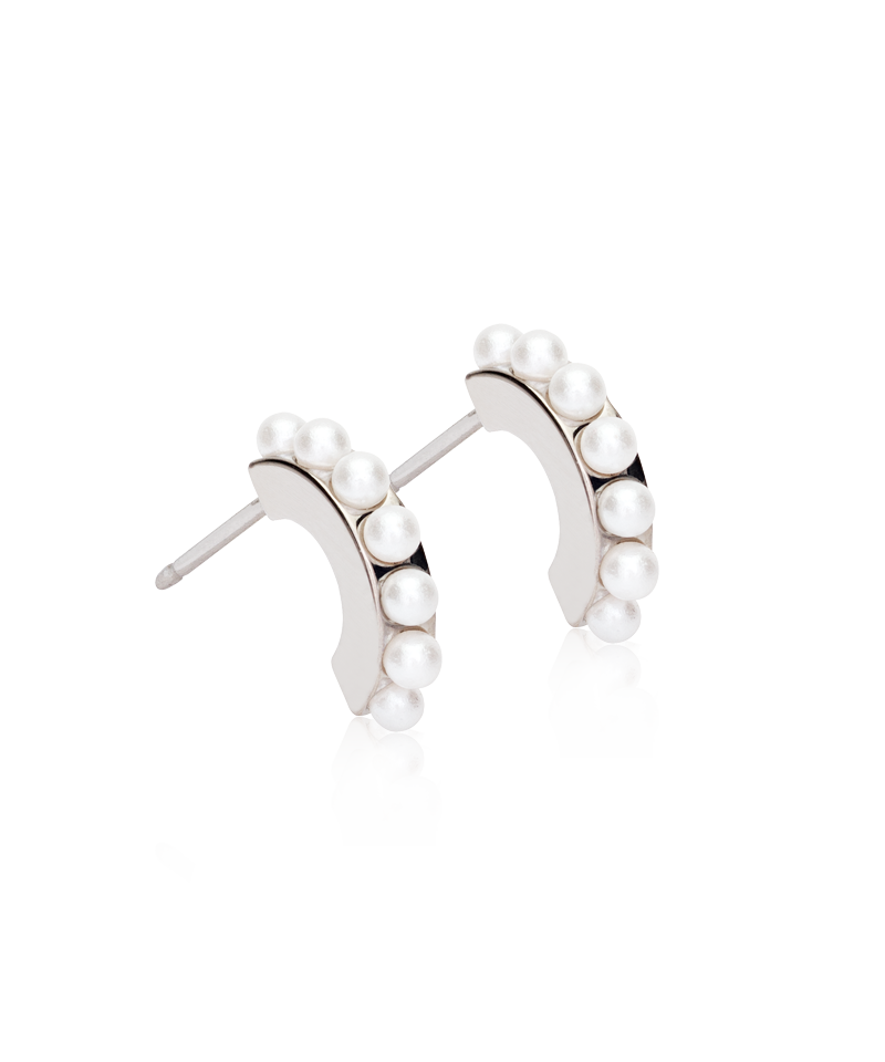 NT PENDANT PEARL CURVED 10 MM, WHITE