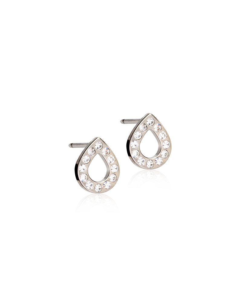 NT BRILLIANCE DROP HOLLOW 8 MM, CRYSTAL