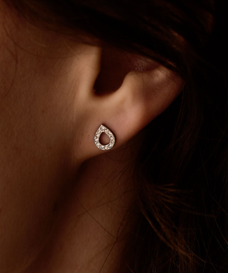 NT BRILLIANCE DROP HOLLOW 8 MM, CRYSTAL