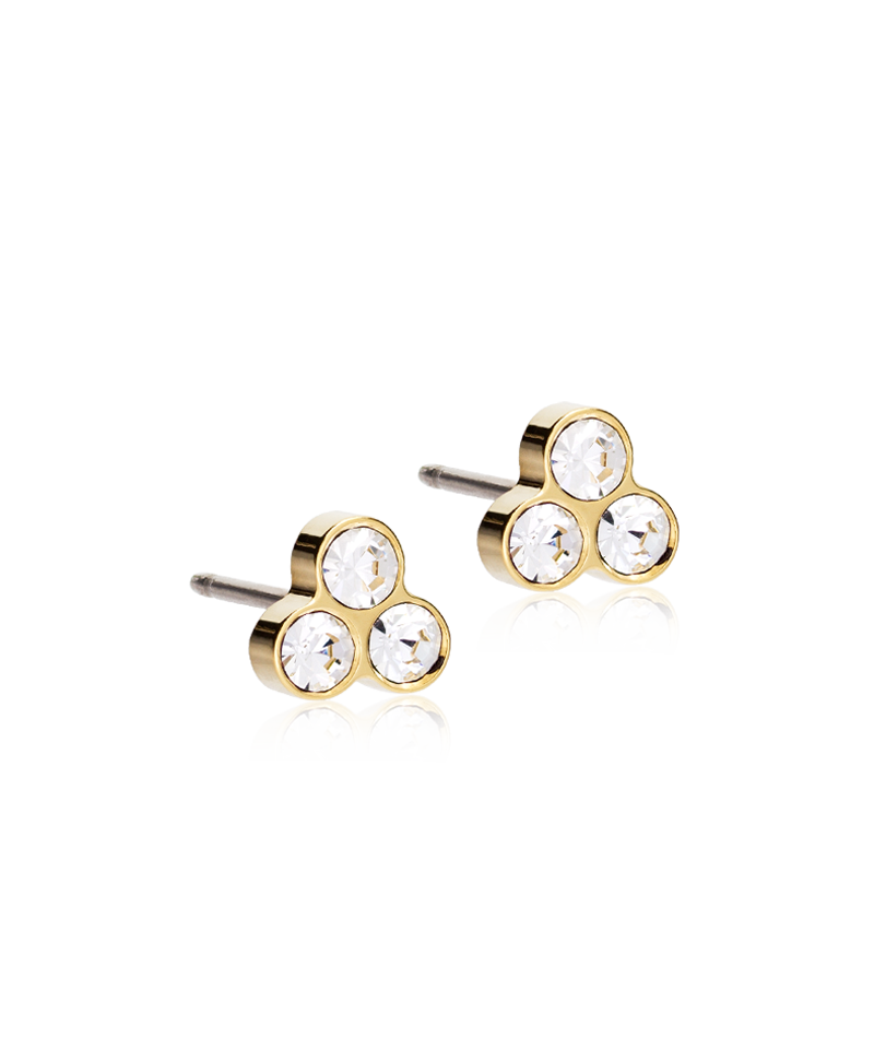 GT CLOVER 6 MM, CRYSTAL