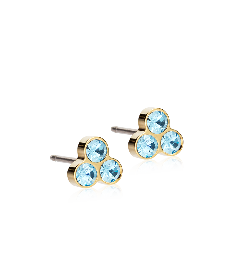 GT CLOVER 6 MM, AQUAMARINE