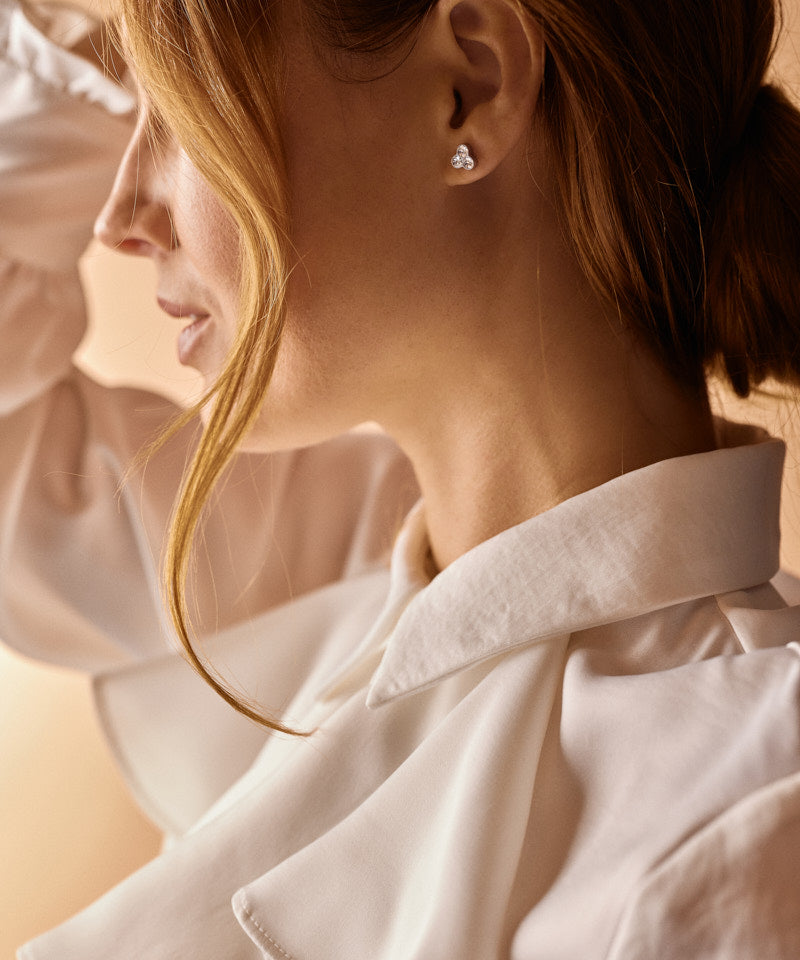 ST CLOVER 8 MM, CRYSTAL