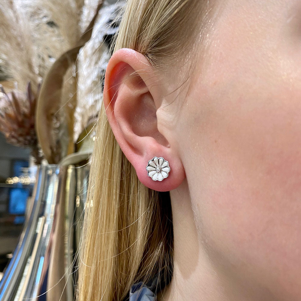 Blomst Sterling Sølv Ørestikker fra Smykkekæden