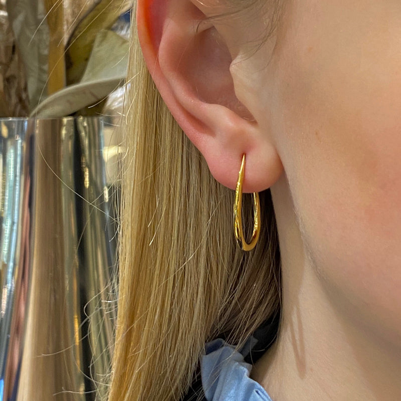 Smykkekæden Forgyldt Sølv Ørestikker ORSB016BFG