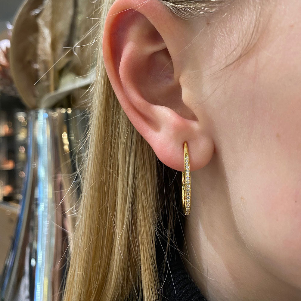 Forgyldt Sølv Øreringe fra Smykkekæden ORSB020FG