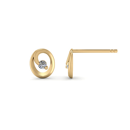 8 Karat Guld Ørestikker fra Smykkekæden ORSB041YG8