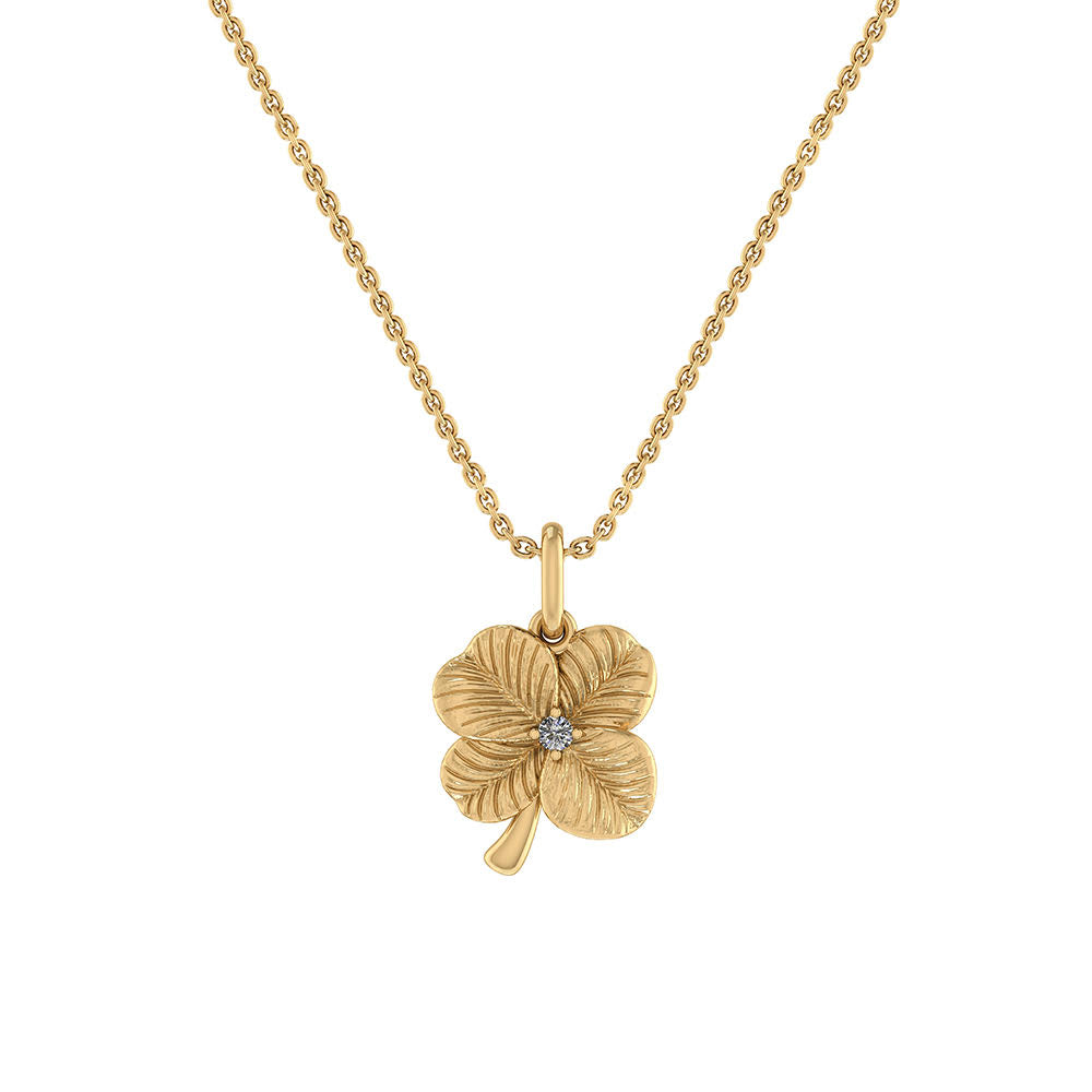 Smykkekæden Lykke Firkløver Forgyldt Sølv Halskæde