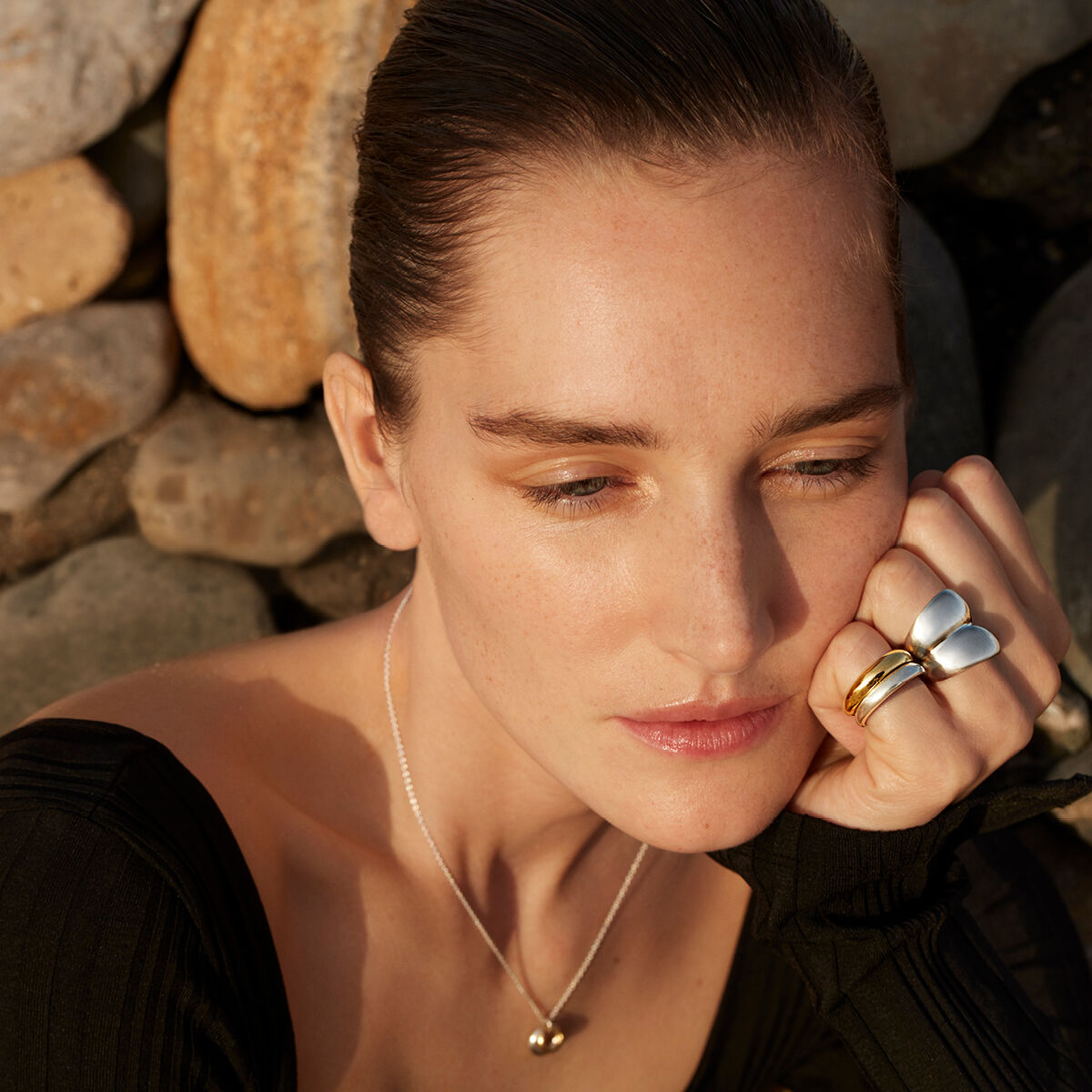 CURVE RING 501 SØLV 48