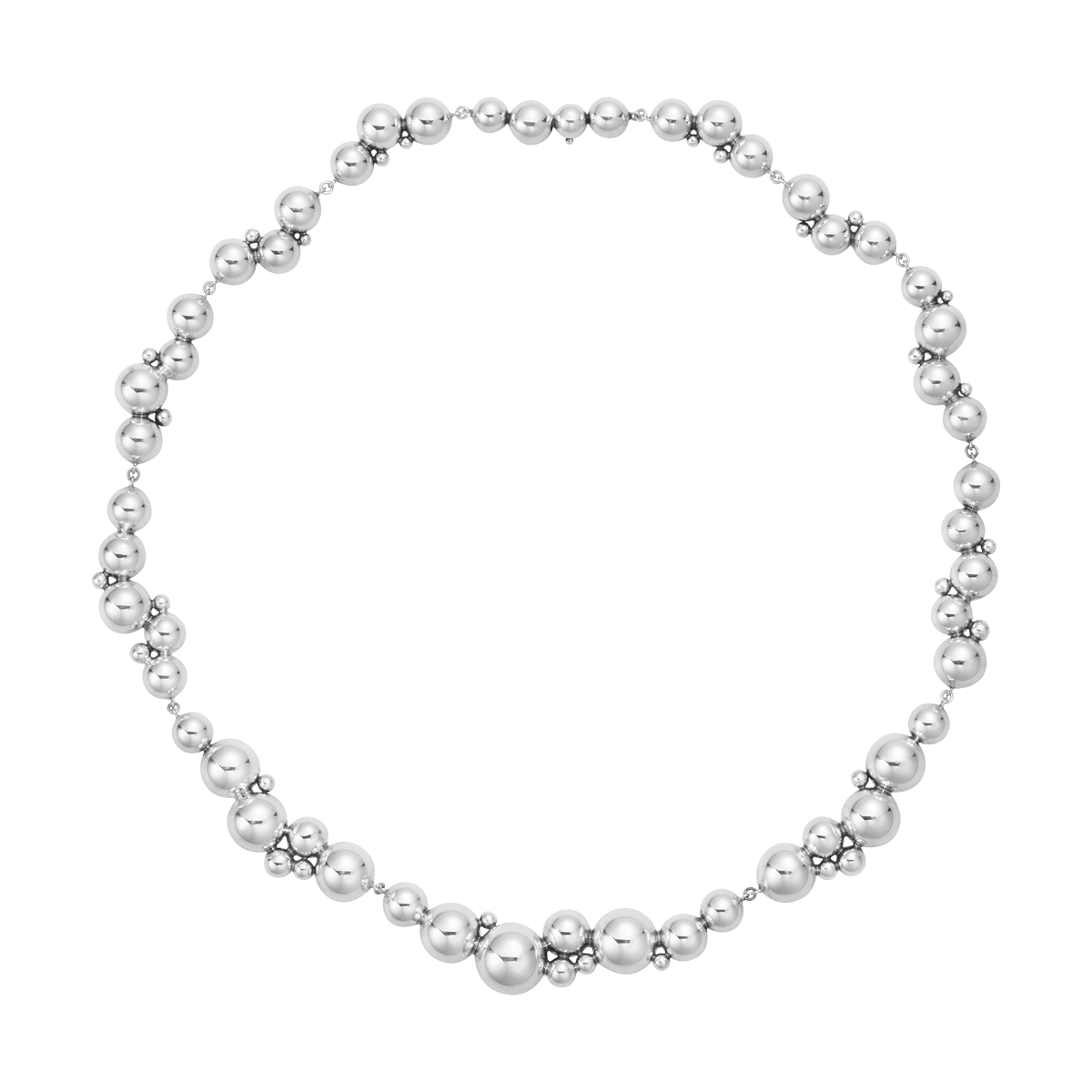 GRAPE NECKLACE 551I SILVER L