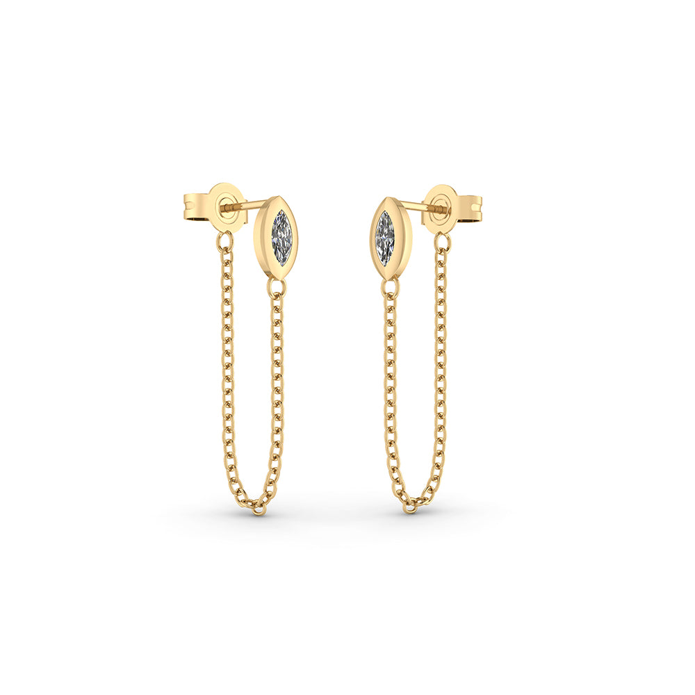 Smykkekæden Forgyldt Sølv Ørehængere