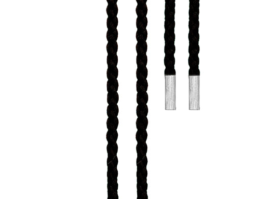 O.L. SILKE SNOR SORT/18KT