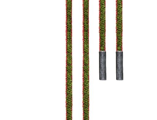 O.L. SILKE SNOR GRØN/VINRØD/SØL