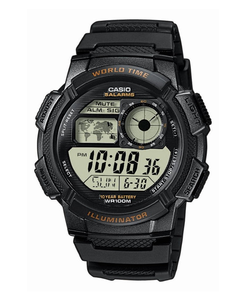 CASIO HERRE STÅL/GUMMI