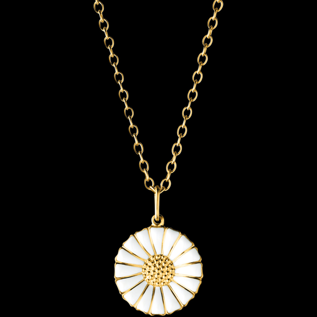 G.J DAISY VEDHÆNG HVID/FG 18MM