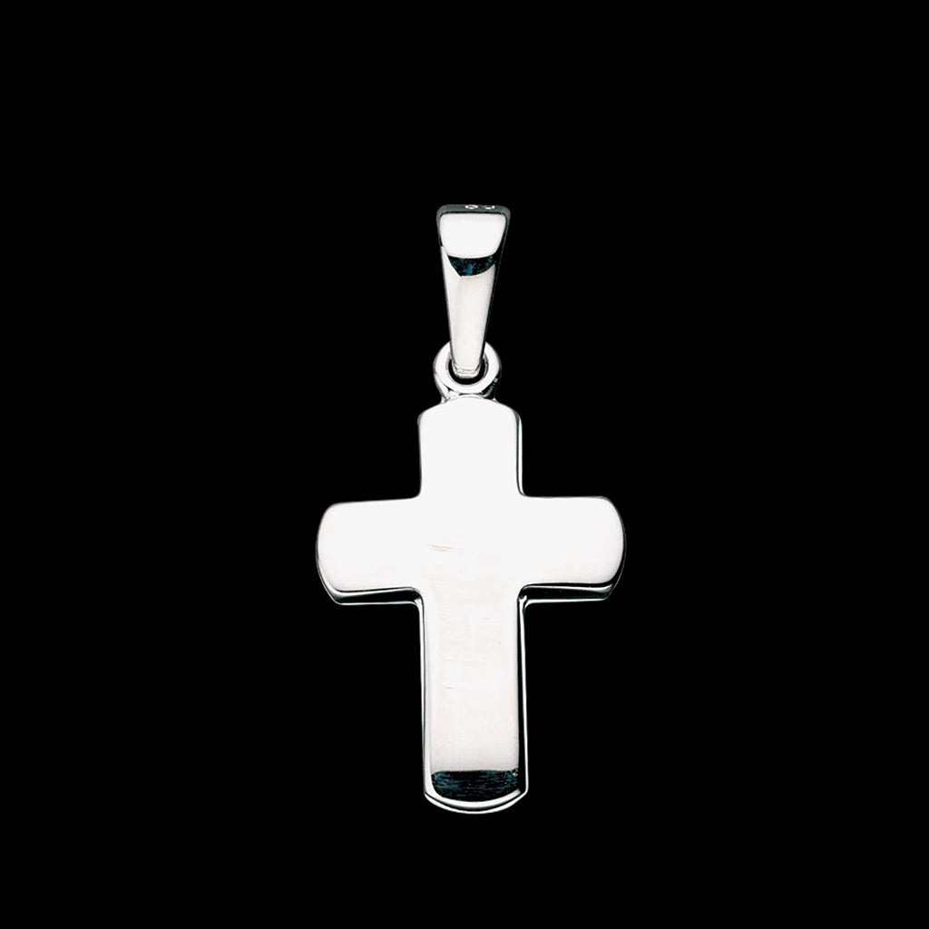 KORS BLANK 16 X 12 MM. SØLV