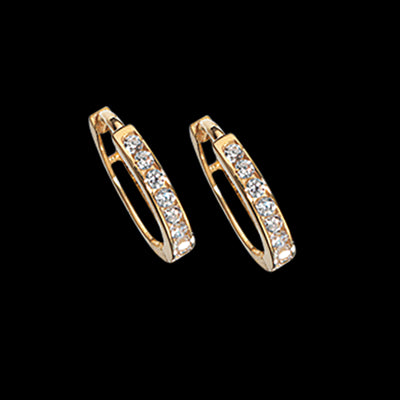 CLIP-CREOLER SYN.ZIR. 11 X 2 MM. 8 KT.