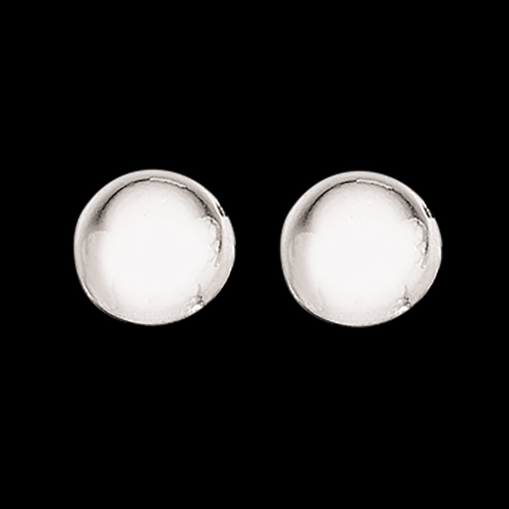 ØREPYNT HALVKUGLE 8 MM. SØLV