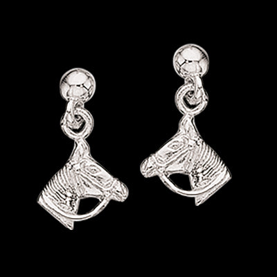ØREHÆNGERE HESTEHOVED SØLV
