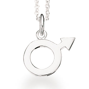 VEDHÆNG DRENGETEGN SØLV M/KÆDE