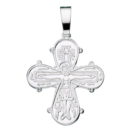 DAGMARKORS LILLE M/FADERVOR 17 X 16 MM. SØLV