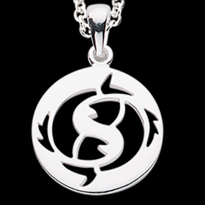 STJERNETEGN FISK SØLV M/KÆDE