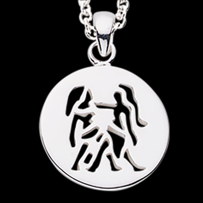 STJERNETEGN TVILLING SØLV M/KÆDE