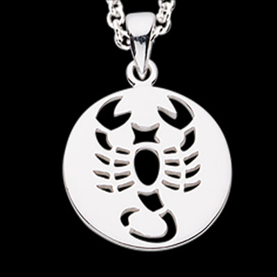 STJERNETEGN SKORPION SØLV M/KÆDE