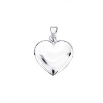 SØLV VEDH. HJERTE 19, X 20 MM HUL