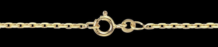 8 KT ANKER FACETKÆDE 42 CM