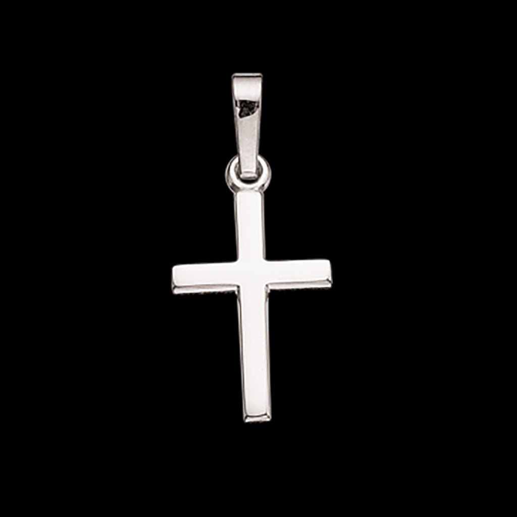 VEDHÆNG KORS 15 X 10 MM. SØLV